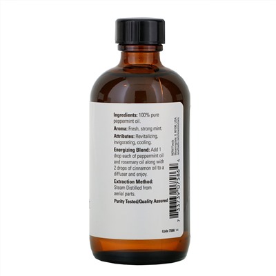 Now Foods, 100% эфирное масло мяты, 4 жидких унции (118 мл)