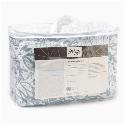 Покрывало 1.5-спальное LoveLife Winter, 150×230±5 см, жатка