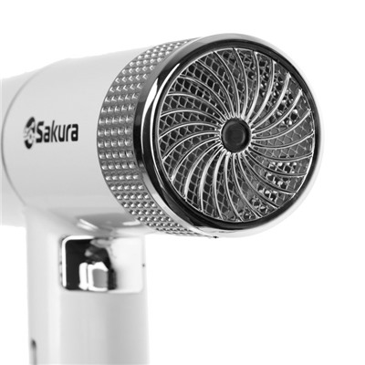 Фен Sakura SA-4051W, 1600 Вт, 3 скорости, 3 температурных режима, концентратор, шнур 1.8 м, белый
