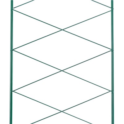 Шпалера, 170×34×1 см, металл, зелёная, «Буби»