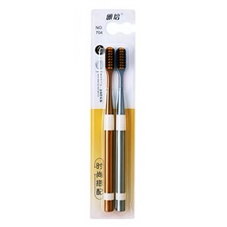 Набор мягких зубных щеток с бамбуковым углём «Abbott»