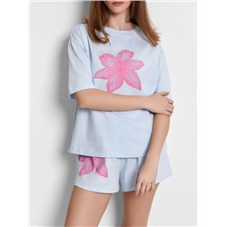 КОМПЛЕКТ ЖЕНСКИЙ (ДЖЕМПЕР, ШОРТЫ) 592591