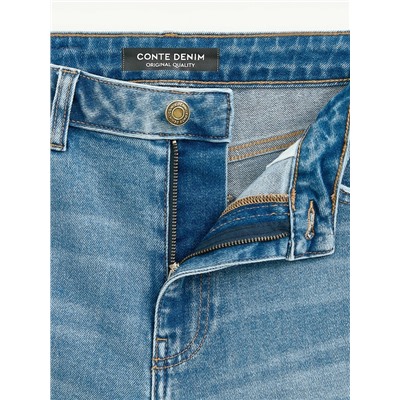 CONTE Синие джинсы slim из eco-friendly денима CON-850
