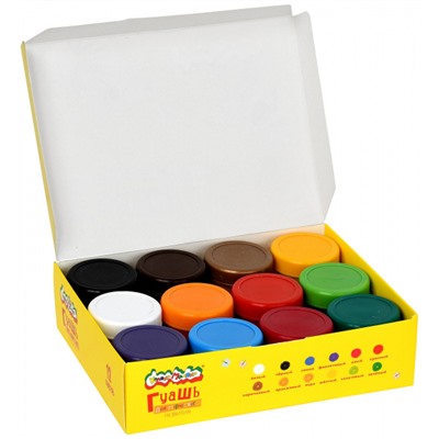 Гуашь 12цв 35мл   ГКМ12/35 Каляка-Маляка