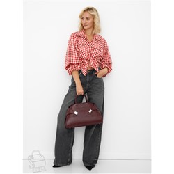 Сумка женская кожаная 98349-2P wine red Velina Fabbiano-Safenta  в Новосибирске