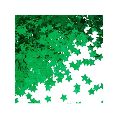 Конфетти «Звезда», зелёные, металлик, 1.5 см, 50 г