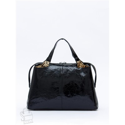 Сумка женская кожаная 9613-1S black Velina Fabbaino-Safenta