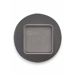 Горшок для цветов «Грейс», d=15 см, h=25 см, с фитильным поливом, со вставкой, серый