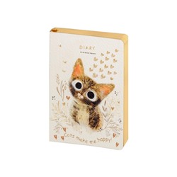 Ежедневник недатированный А6+ ЛАЙТ "Милый котик" 3-742/09 Bruno Visconti
