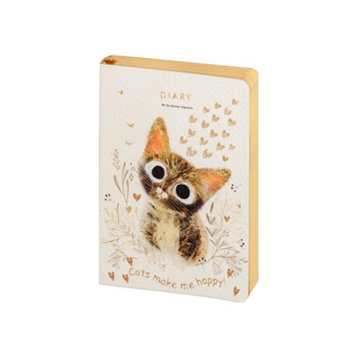 Ежедневник недатированный А6+ ЛАЙТ "Милый котик" 3-742/09 Bruno Visconti