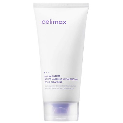 Celimax Слабокислотная очищающая пенка Derma Nature Relief Madecica pH Balancing Foam Cleansing