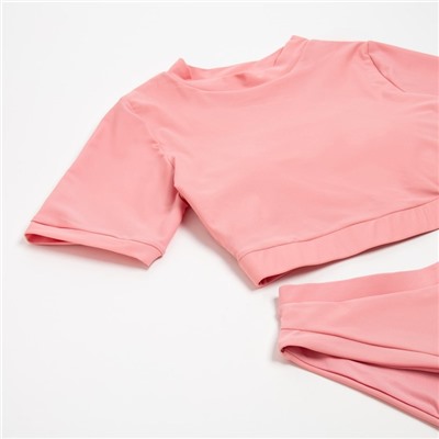 Купальник раздельный с топом женский MINAKU, размер 48, розовый