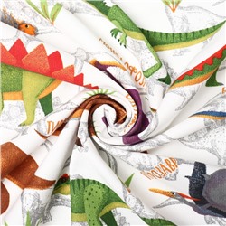 Штора портьерная «Этель. Динозавры», 145×260 см, рогожка