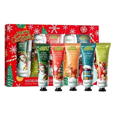 Набор кремов для рук Новогодний 5 штук В КОРОБКЕ, SADOER