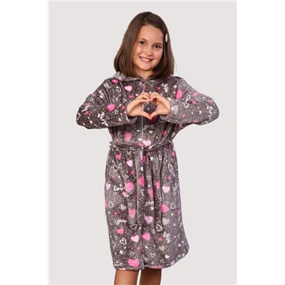 Пушинка - халат серый