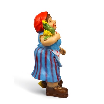 Садовая фигура из полистоуна «Дачница в платье», 55×25×30 см