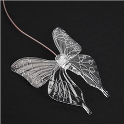 Садовый светильник «Бабочки», уличный, на солнечной батарее, 6 LED, свечение мульти