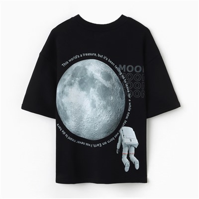 Футболка женская MIST Moon, размер 46, чёрная