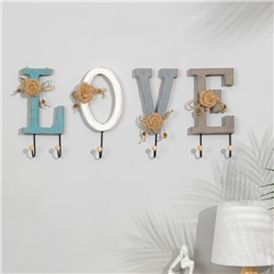 Крючки для одежды декоративные TAKE IT EASY «Love — буква с крючком», 26×12 см