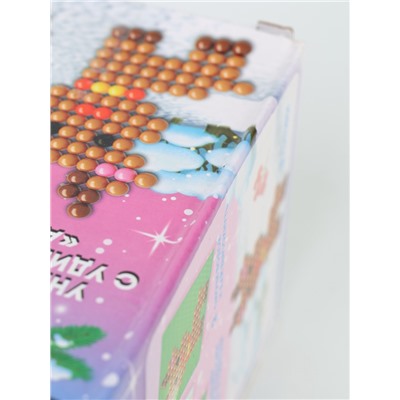 УЦЕНКА Аквамозаика «Снежная баночка», олененок, более 200 шариков