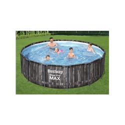 Бассейн каркасный Bestway Steel Pro 5614Z, 427×107 см, фильтр-насос, лестница, тент, круглый