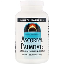 Source Naturals, Аскорбилпальмитат, порошок, 4 унции (113,4 г)