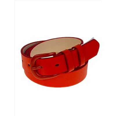 Ремень женский из искусственной кожи, цвет красный