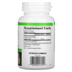 Natural Factors, Activated Charcoal, 500 mg, 90 Softgels