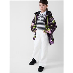 Брюки текстильные джинсовые для девочек