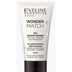 Eveline База под макияж Wonder Match 3in1 Serum-Primer SPF20