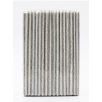 Kristaller Пилка маникюрная на деревянной основе тонкая, 100/180 грит, 17,8 см, 50 шт. 28328