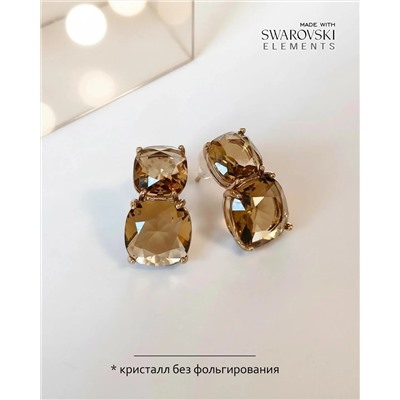 Серьги с кристаллами Swarovski, Изящные серьги с кристаллами Swarovski