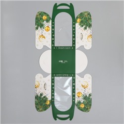 Складная коробка под маленький торт «С Новым годом», 15×15×18 см