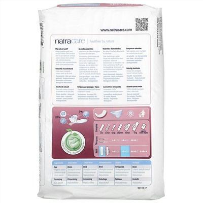 Natracare, Organic Cotton Cover, Maxi Pads, Super, 12 Super Pads