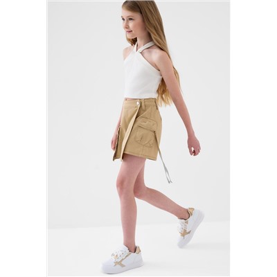 Юбка-шорты текстильные для девочек PLAYTODAY, 1240250