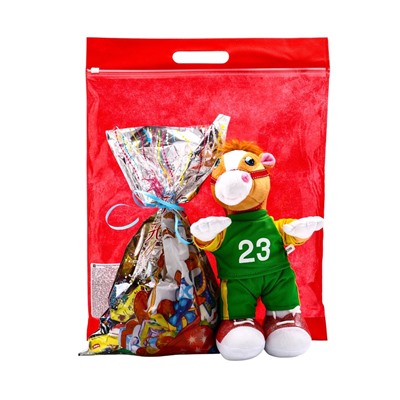 Сладкий новогодний подарок «Тимошка», конфеты + игрушка, детский, 500 г