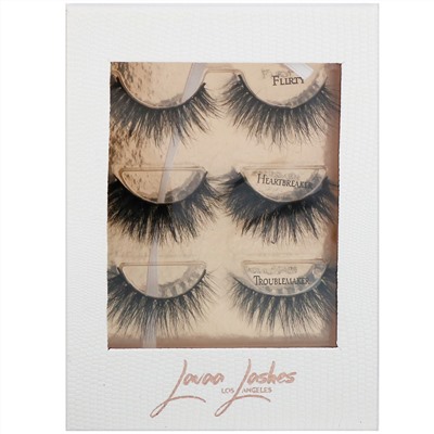 Lavaa Lashes, The 3 Besties, набор накладных ресниц, 1 шт.