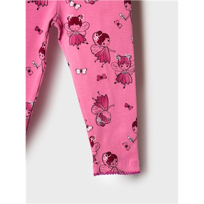 Брюки детские трикотажные для девочек (легинсы), 2 пары в комплекте