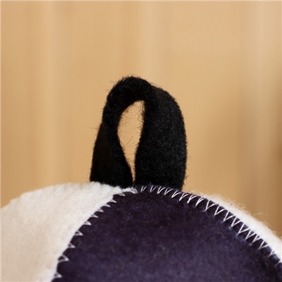 Шапка для бани и сауны «Герб России», полиэфир 70%, шерсть 30%, с принтом, «Добропаровъ»