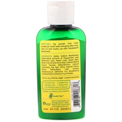 Organix South, TheraNeem Naturals, порошок для зубов и десен из нима, нежная мятная терапия, 40 г