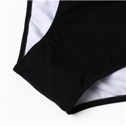 Купальник раздельный бельевой на завязках женский, чёрный, размер 58