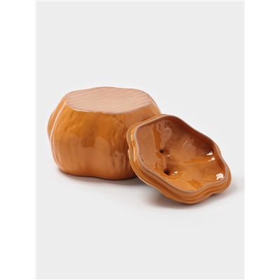 Горшок для запекания Борисовская керамика «Тыква», 2.4 л, оранжевый