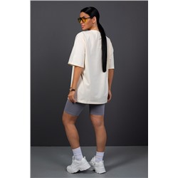 Костюм с велосипедками КЖ009 молочно-серый НАТАЛИ, 1182895