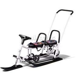 Игрушка Снегокат детский 507 "TWINS BABY Wheel" для двоих (Мышки)