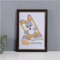 Фоторамка для фото 21×30 см «Пиксель», пластик, венге, (пластиковый экран)