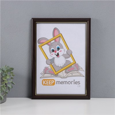 Фоторамка для фото 21×30 см «Пиксель», пластик, венге, (пластиковый экран)