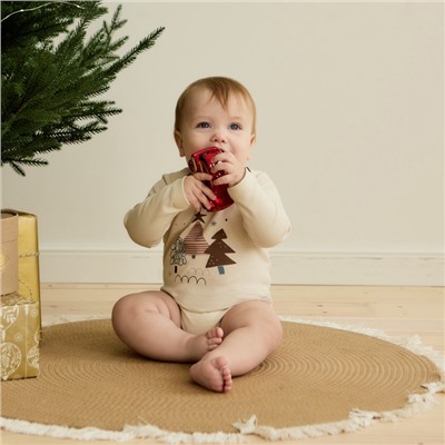 Боди детское «Крошка Я. Новогодние игрушки», рост 68-74 см