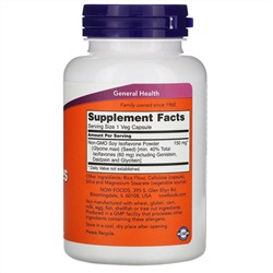 Now Foods, изофлавоны сои, 120 растительных капсул