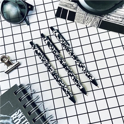 Ручка автоматическая шариковая 0.5мм "ArtClick. Пиксели" синяя 20-0281/19 Bruno Visconti