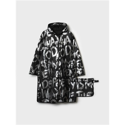 Плащ из полимерного материала для женщин (дождевик)